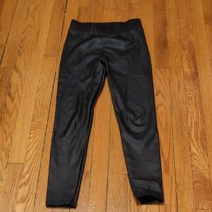 Black Faux Leather Leggings